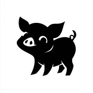 Sticker vinyle - Sticker pour ordinateur portable cochon mignon Sticker pour ordinateur portable Sticker livre Sticker voiture Sticker cochon cochons