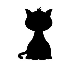 Vinyl Decal - Laptop Sticker Cat decal Cat sticker cat decal cat  Car Decal / Laptop Decal / Sticker