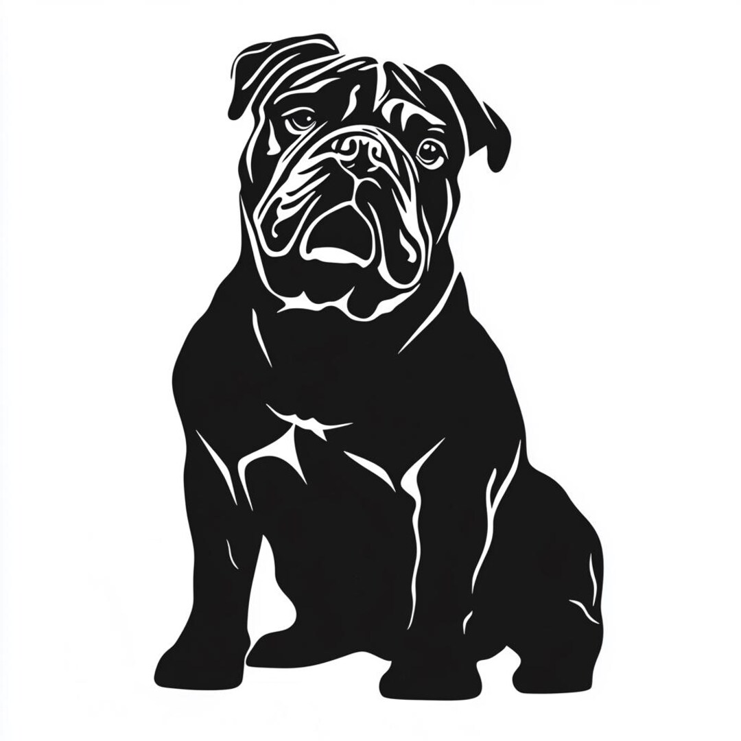 Vinyl Decal - English Bulldog Laptop Sticker Laptop Decal Book Decal ...