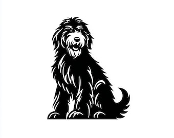 Vinyl Decal - Goldendoodle laptop sticker laptop decal book decal car decal