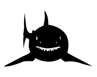 Vinyl Decal - Shark laptop sticker laptop decal book decal car decal Car Decal / Laptop Decal / Sticker