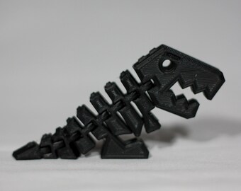 3D Printed - Flexi Articulated Trex - color choices