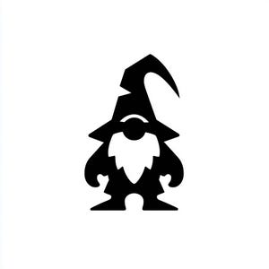 Calcomanía de vinilo - Calcomanía para computadora portátil con diseño de gnomo, calcomanía para computadora portátil, calcomanía para libro, calcomanía para auto, calcomanía para computadora portátil con diseño de gnomo lindo