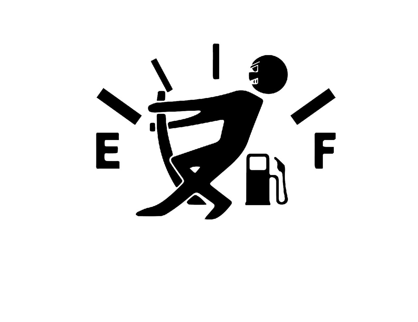 Vinyl Decal Low on Fuel decal vinyl decal sticker fuel Etsy