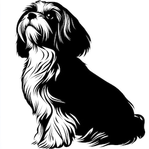 Vinyl Decal Shihtzu laptop sticker laptop decal book decal car decal