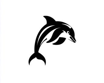 Vinyl Decal - Dolphin laptop sticker laptop decal book decal car decal Car Decal / Laptop Decal / Sticker