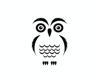 Vinyl Decal - owl laptop sticker laptop decal book decal car decal - owl Car Decal / Laptop Decal / Sticker