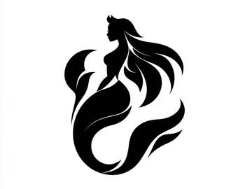 Vinyl Decal - Mermaid laptop sticker laptop decal book decal car decal Car Decal / Laptop Decal / Sticker
