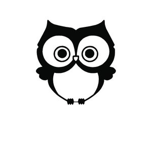 Vinyl Decal - owl laptop sticker laptop decal book decal car decal - owl Car Decal / Laptop Decal / Sticker