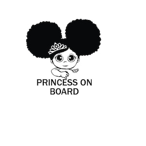 Vinyl Decal Vinyl Sticker - Princess on Board