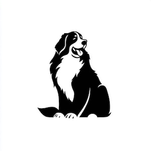 Vinylsticker - Berner Sennenhond laptop sticker laptop sticker boek sticker auto sticker hond hond
