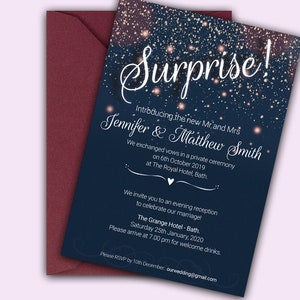 Wedding Announcement Invitation - for people that have eloped!