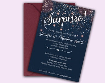 Wedding Announcement Invitation - for people that have eloped!