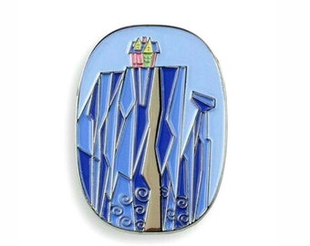 UP Paradise Falls Lapel Pin Metal & Enamel Movie Memorabilia Mondo Disney Pixar Pinback