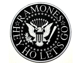 Ramones Black Eagle Face 9.5-inch Over-Sized Extra Large Patch Memorabilia Arturo Vega Patches