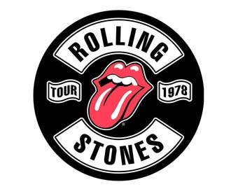 Rolling Stones Tour 1978 Patch 11-inch Over-Sized Large Patches Memorabilia Logo Back Patch