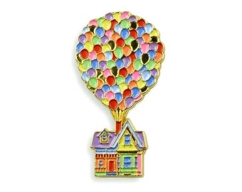 UP Carl's Home Balloons Lapel Pin Metal & Enamel Memorabilia Mondo Disney Pixar Movie Pinback