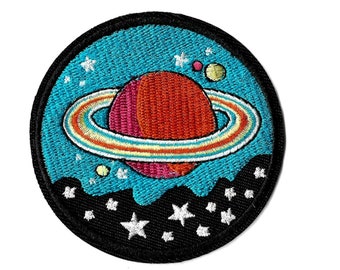 The Planets Patch - Saturn Jupiter Mars Stars Solar System Planet Memorabilia Patches