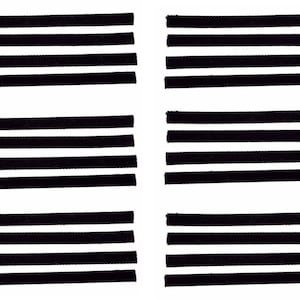 Black Vinyl Record Album Cleaning Strips [24-Pack] VPi Okki Nokki Clean Strip Set for 12-inch LP or EP Records & Albums