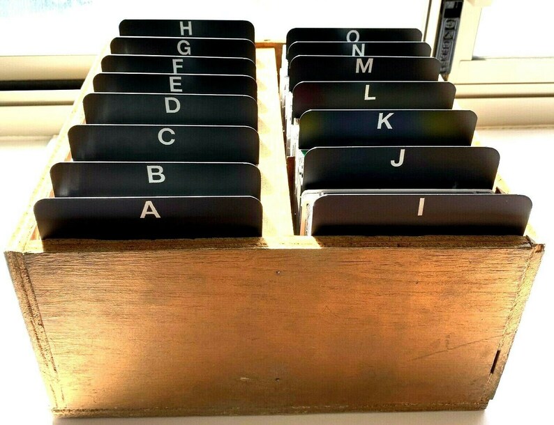 A to Z Black CD Dividers with White Vinyl DieCut Alphabetical Etsy