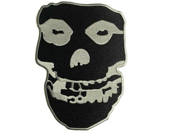 Misfits Gray Skull Extra Large Patch [10-inch] Over-Sized / Skeleton / Mis Fits Patches