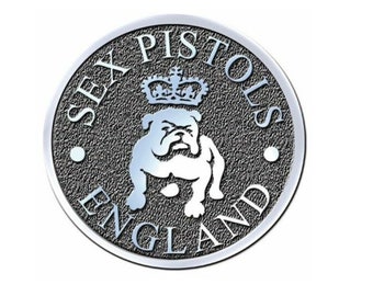 Sex Pistols England Bull Dog Pin [Metal] Bull Dog Lapel-Pin Memorabilia Logo Pins