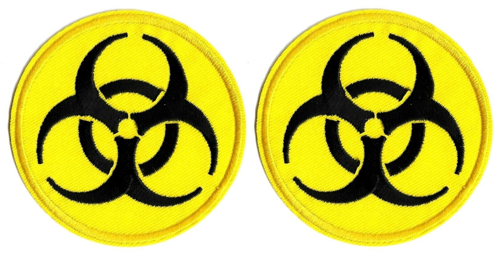 Biohazard Symbol - Yellow & Black [biological Bio Hazard] Logo Patch ...