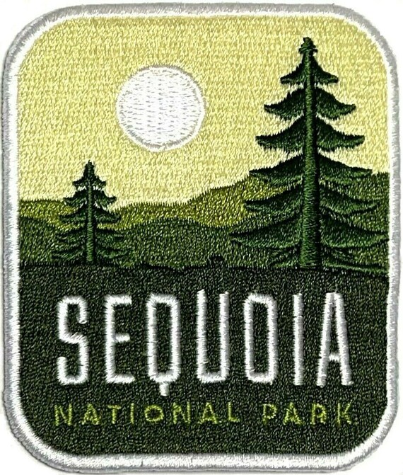 Sequoia National Park Patch Trees Embroidered Memorabilia | Etsy