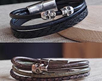 Bracelet Tête de Mort pour Enfants – Bijou Élégant pour Enfants | Cadeau pour Garçons et Filles, Idée Cadeau pour Enfants, Bijou pour Enfants