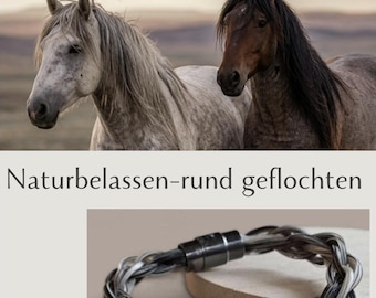 Bracelet réalisé avec les crins de votre cheval. Conçu selon vos envies.