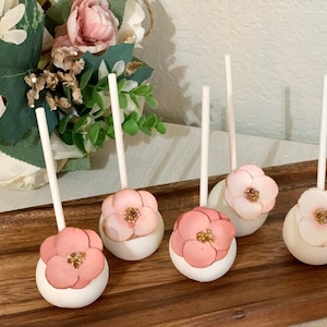 Fake Cake pops Set of 5 - pink | Perfect for birthdays, props, and home decor.