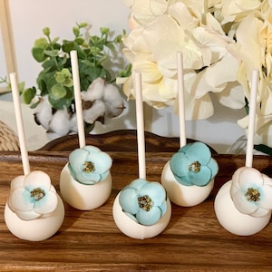 Fake Cake pops Set of 5 - blue | Perfect for birthdays, props, and home decor.