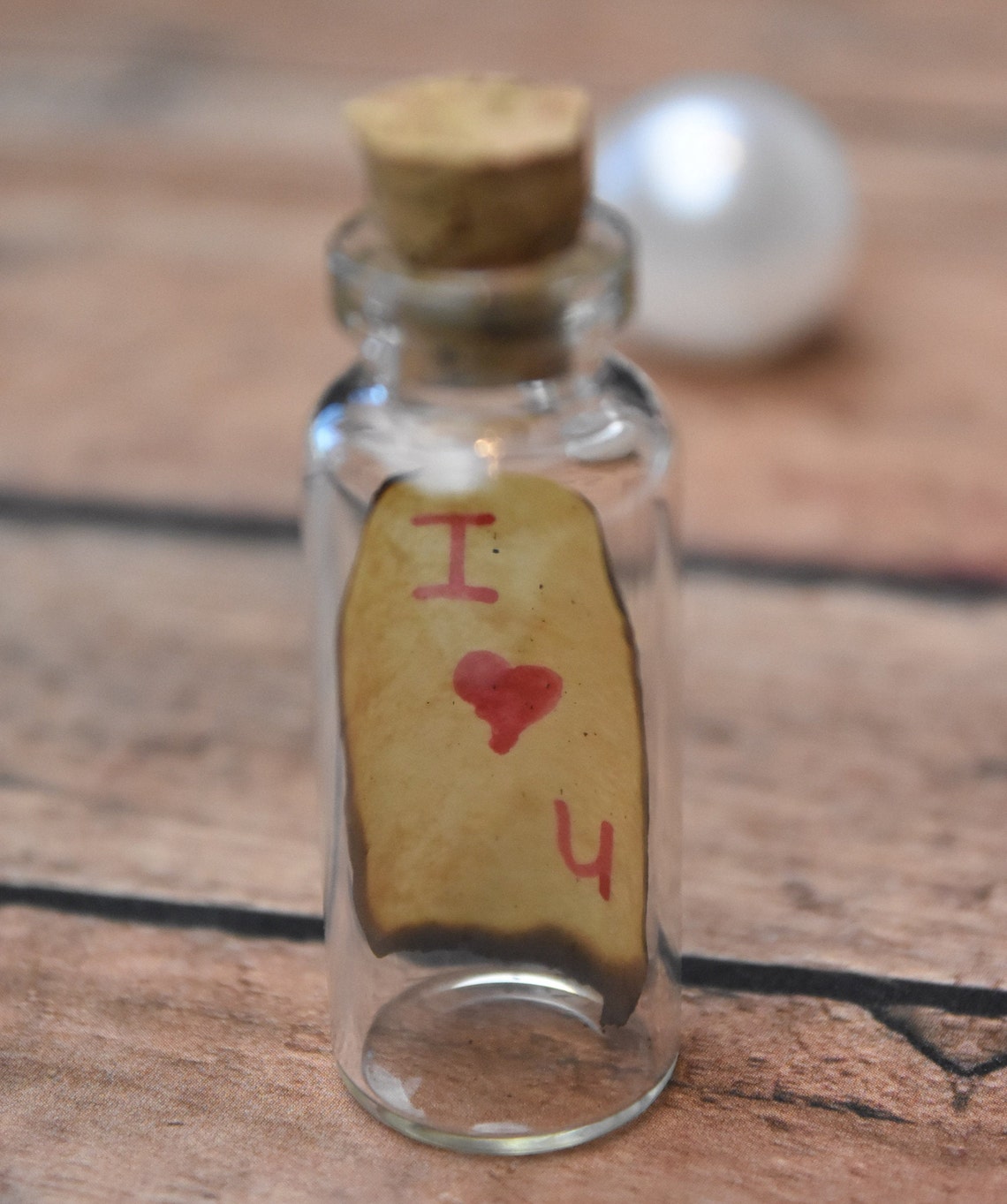 I Heart You Message in a Bottle I Love You Etsy