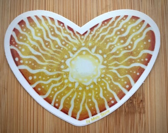 Chakra Sticker | Solar Plexus Chakra Sticker, Third Chakra Sticker, Heart sticker, Durable weatherproof sticker, Healing, Metaphysical