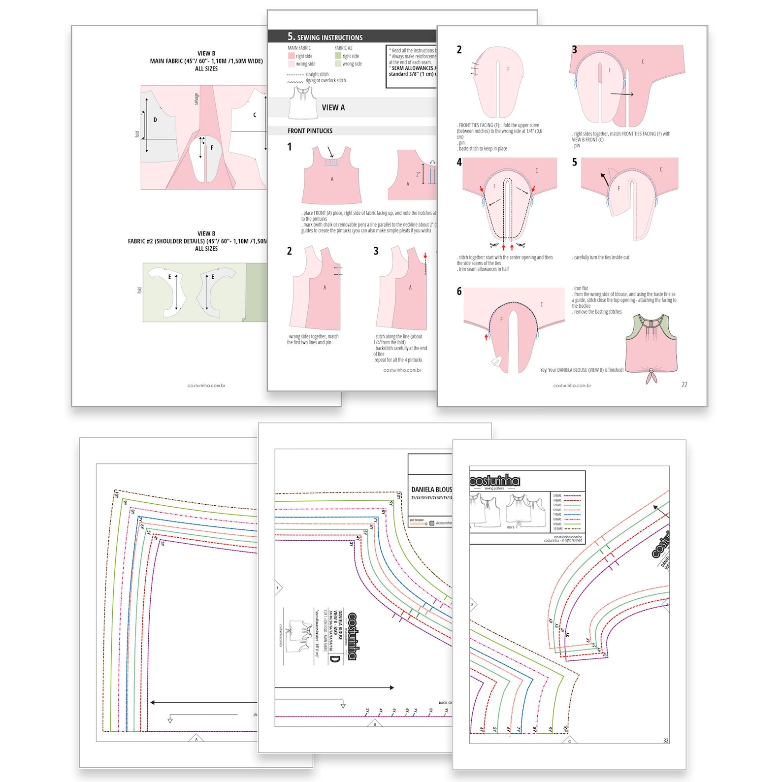 front tie top sewing pattern