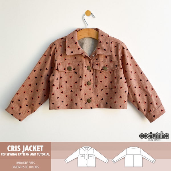 JACKET boy girl jacket pattern PDF / coat pattern / Toddler baby kids jacket / sewing pattern