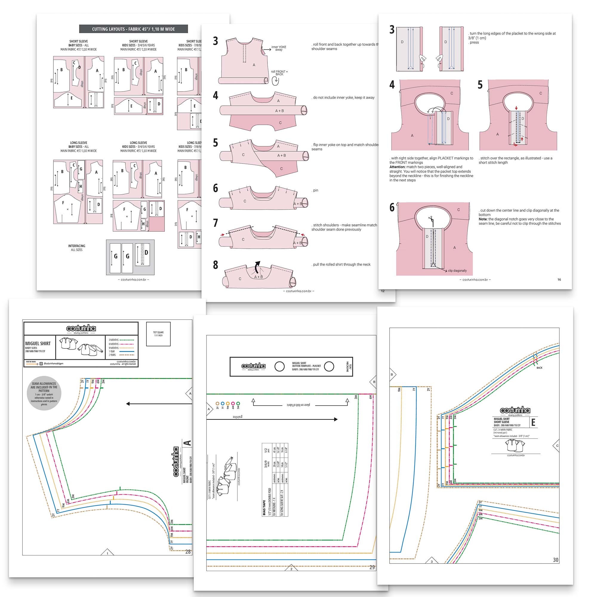 SHIRT Boy Girl Shirt Pattern PDF / T Shirt Tunic / Todler Baby - Etsy