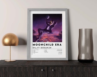Diljit Dosanjh Moonchild Era Album Poster / Punjabi Song poster / Indian Bhangra Music wall art