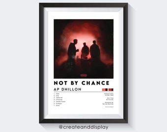 Póster del álbum 'Not By Chance' de AP Dhillon – Arte mural de música punjabi