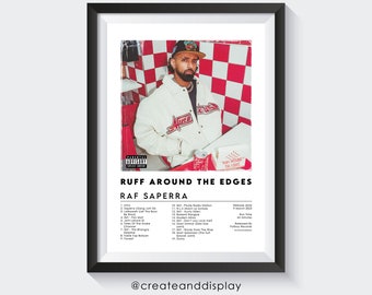 Raf Saperra - Ruff Around The Edges - Lámina con la portada del álbum