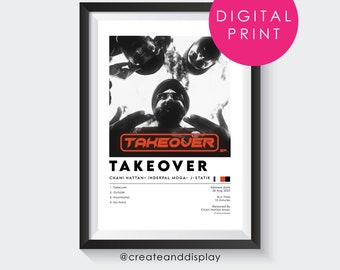 Chani Nattan - Adquisición - DIGITAL - Póster del álbum / Póster de la canción Punjabi / Arte de pared de música india Bhangra