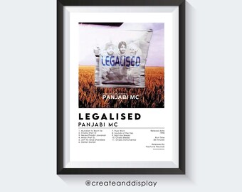 Panjabi MC - Cartel del álbum legalizado / Cartel de la canción Punjabi / Arte de pared de música india Bhangra