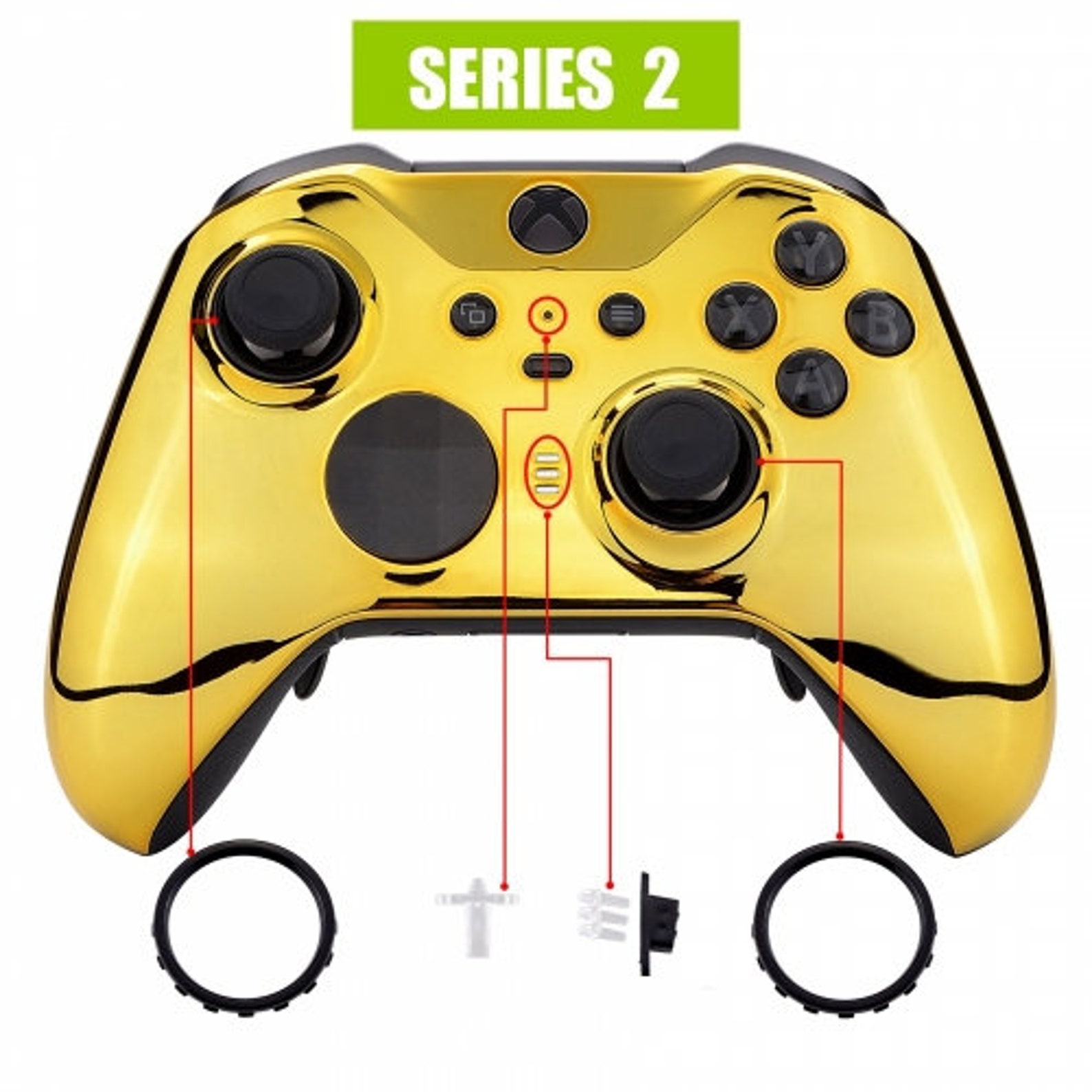 Xbox One Elite Series 2 Custom Front Shells Chrome Galaxy Etsy