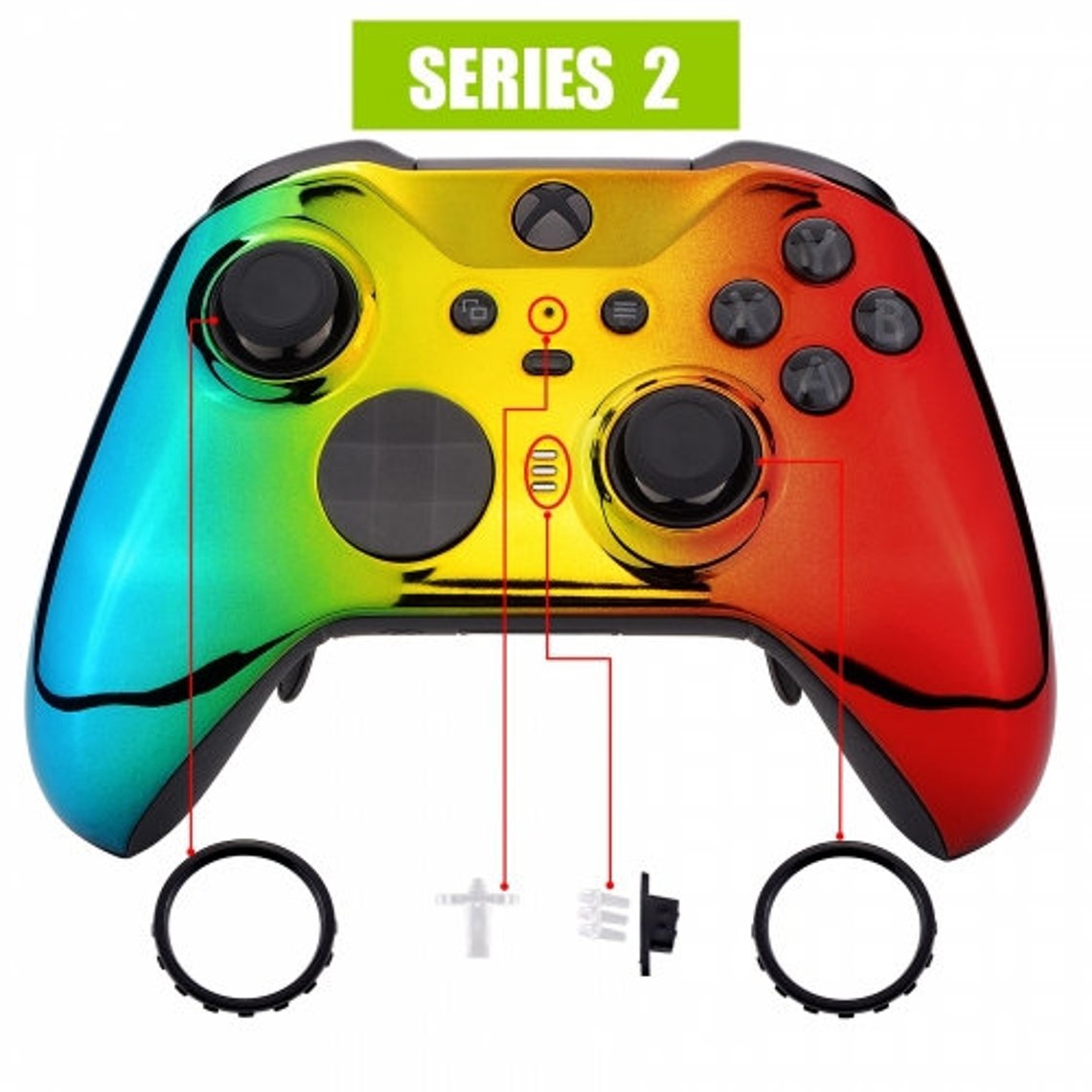 Xbox One Elite Series 2 Custom Front Shells Chrome Galaxy Etsy