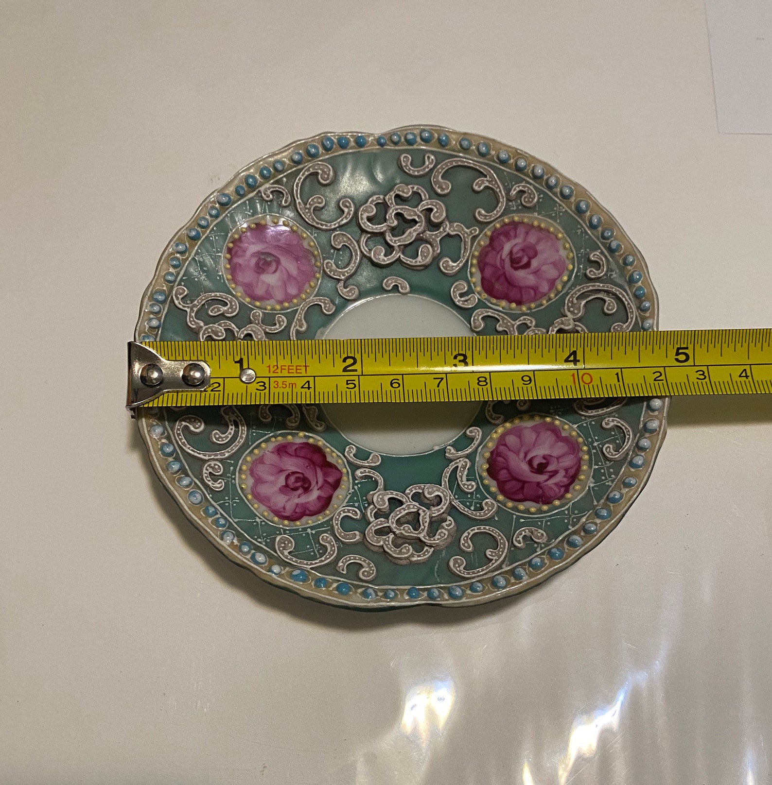 Antique Ornate German Porcelain Plate Etsy