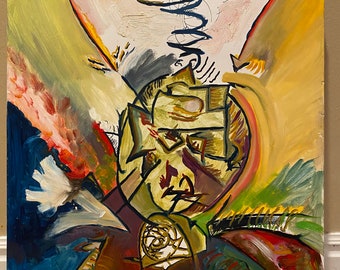 Original John Harris Wilmer painting, untitled circa 2010s