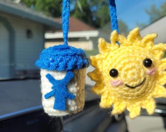 Dutch bros sunshine car hanging decoration (HANDMADE)