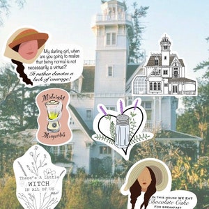 Practical Magic Inspired Waterproof Sticker Set