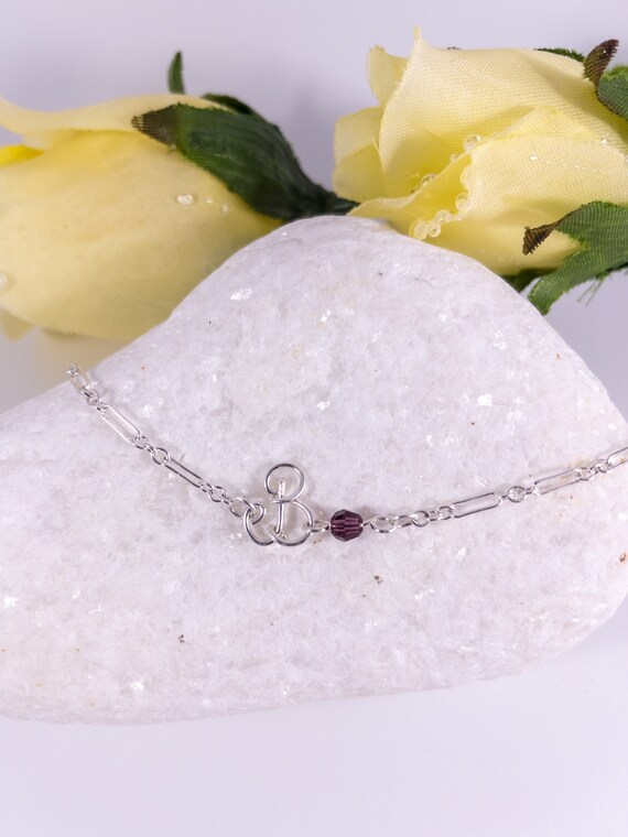 Anklet with initial b deals