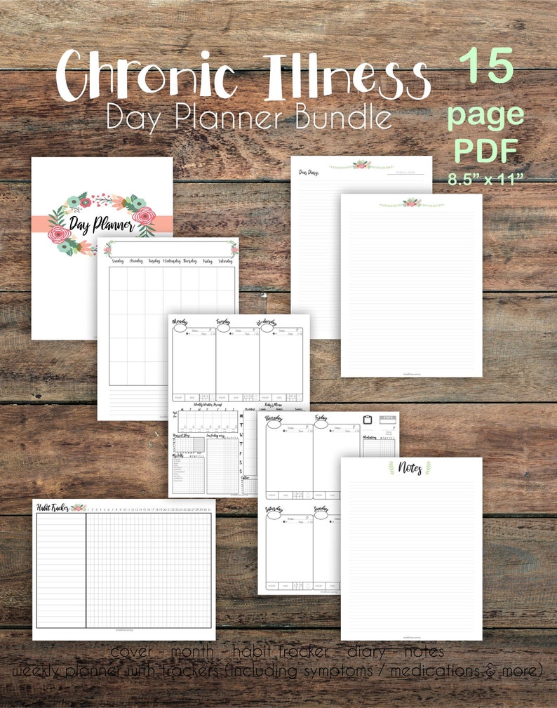 Chronic Illness Weekly Planner Bundle/ Planner Printable / - Etsy